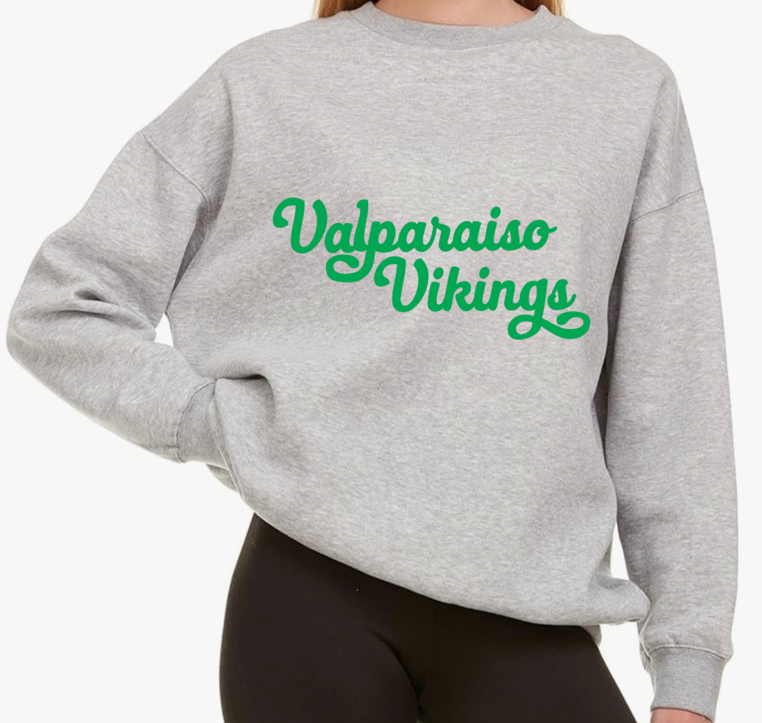 Valparaiso Vikings Oversized Crewneck