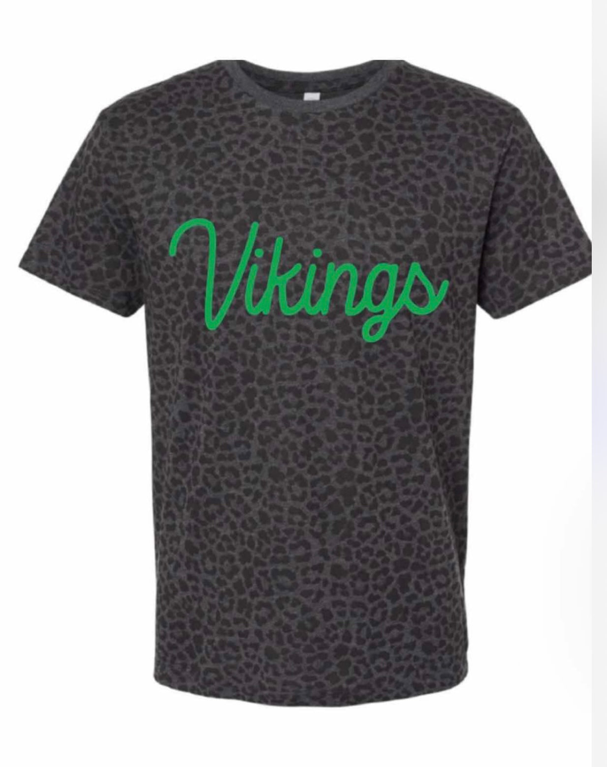 Leopard Print Vikings Shirt